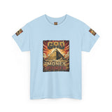 Graphic Tee — "God Money Power" Pyramid Vintage Religion Streetwear