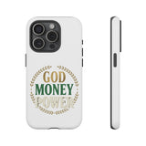 Phone Case — "God Money Power" Inspirational Religious Design
