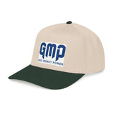 GMP "God Money Power" Mid Profile Baseball Cap - Vintage Athletic Logo Hat