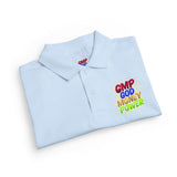 Youth Polo Shirt — Colorful "Camp Gov Summer Power" Logo Tee