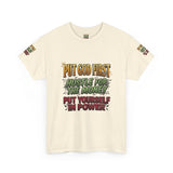 Inspirational Faith Tee — "Put God First, Hustle for the Money, Put Yourself in Power"