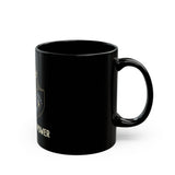 God • Money • Power Black Ceramic Mug — Religious Icon & Wealth Symbol Coffee Cup (11oz/15oz)
