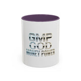 GMP GOD Money Power Accent Coffee Mug — Metallic Text 11/15oz