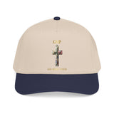 Faith Cross Baseball Cap — "God Makes a Way" Floral Cross Mid Profile Hat