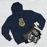 God Power Hoodie — Retro 3D Faith Graphic Fleece Hoodie