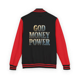 Letterman Jacket — GOD MONEY POWER Varsity Jacket