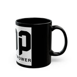 GMP Black Ceramic Mug — 'God Money Power' Bold Logo (11oz & 15oz)