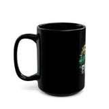 God Money Power Coffee Mug — Inspirational Black Ceramic Mug