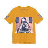 God Money Power Tee — Patriotic Bandana Saint Graphic T-Shirt