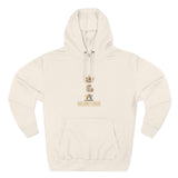 God Money Power Hoodie — Crown & Coin Vertical Graphic Fleece Hoodie