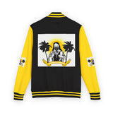 Letterman Jacket - Retro Palm Grove Graphic Varsity Jacket