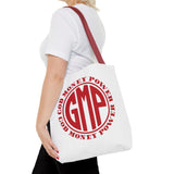 Tote — "GMP (God Money Power)" Red Logo Canvas Tote Bag