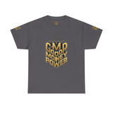 T-Shirt — Gold 3D 'Good Money Power' Graphic Tee