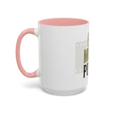 God Money Power Accent Coffee Mug — Motivational Faith & Wealth Ceramic Mug