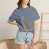 God Money Power T-Shirt — Crown & Coins Faith-Inspired Graphic Tee