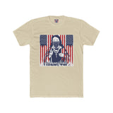 Patriotic Bandana Skull Tee — American Flag Graphic Cotton T-Shirt