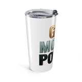 20oz Inspirational Tumbler — 'God Money Power' Motivational Travel Cup