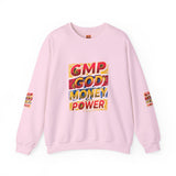 GMP God Money Power Graphic Crewneck Sweatshirt