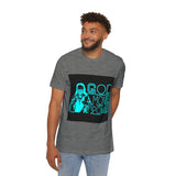 God Money Power T-Shirt — Retro Neon Graphic Tee (Front Illustration, Back Text)