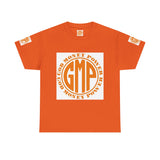 God Money Power (GMP) Logo T-Shirt — Retro Orange Circle Graphic Tee