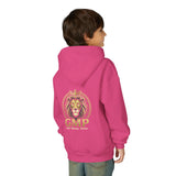Youth Lion Crest Hoodie — GMP Gold Emblem Kids Pullover