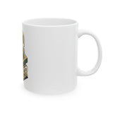 God Power Mug — Coffee Cup with Cash Stack Religious Humor Design