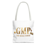 GMP "God Money Power" Gold Logo Tote Bag