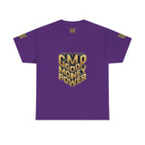 Money Power T-Shirt — Gold 3D "GMP Good Money Power" Graphic Tee
