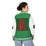 Letterman Jacket — Retro Santa Portrait Varsity Jacket