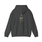 God Money Power- King Crown Hoodie — Vintage Lion & Regal Emblem Graphic