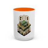 God Power Coffee Mug – Faith & Prosperity Accent Mug (11/15oz)