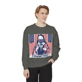 God Money Power Sweatshirt — Patriotic Bandana Graphic Crewneck