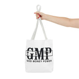 GMP "God Money Power" Graphic Tote Bag – Faith & Hustle Everyday Carry
