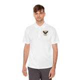 Eagle Logo Polo Shirt — "God Money Power (GMP)" Chest & Back Athletic Polo