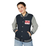 Letterman Jacket — GMP "God Money Power" Red & White Varsity