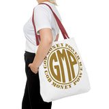God Money Power Tote Bag — GMP Gold Logo Canvas Tote