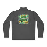 God Money Power Quarter-Zip Pullover — Bold Graphic Faith & Prosperity Pullover