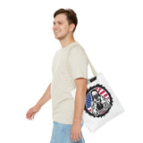 Patriotic 'God Money Power' Tote Bag - Americana Streetwear Canvas Tote
