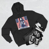 Patriotic 'God Money Power' Hoodie — Americana Flag Graphic Fleece Hoodie