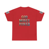God Money Power Tee — Graphic Faith & Wealth Statement T‑Shirt