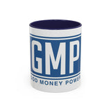 Coffee Mug — GMP (God Money Power) Blue Accent Ceramic Mug