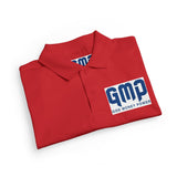 Kids White Polo Shirt with 'GMP Good Money Power' Navy Logo — Youth DryBlend® Jersey