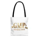 GMP "God Money Power" Gold Logo Tote Bag