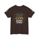 GMP GOD Money Power Tee — Bold Faith & Prosperity Graphic T-Shirt