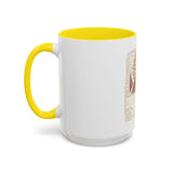 God Money Power Pyramid Accent Coffee Mug — Inspirational Wealth & Faith Ceramic Mug