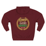 GMP God Money Power Hoodie — Retro Laurel Crest Graphic Hoodie
