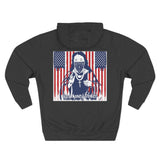 Patriotic 'God Money Power' Hoodie — Americana Flag Graphic Fleece Hoodie