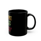 Put God First Hustle For The Money Black Mug – Inspirational Faith & Motivation Coffee Cup (11oz/15oz)
