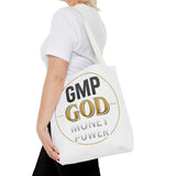 GMP God Tote Bag - 'GOD' Gold Emblem Canvas Tote