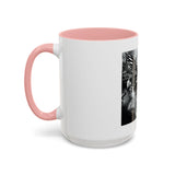 Angel Of Death- Gothic Grim Reaper & Serpent Accent Coffee Mug — Dark Fantasy Skull Art